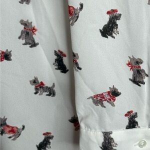 Vintage White and Black Patterned Shirt